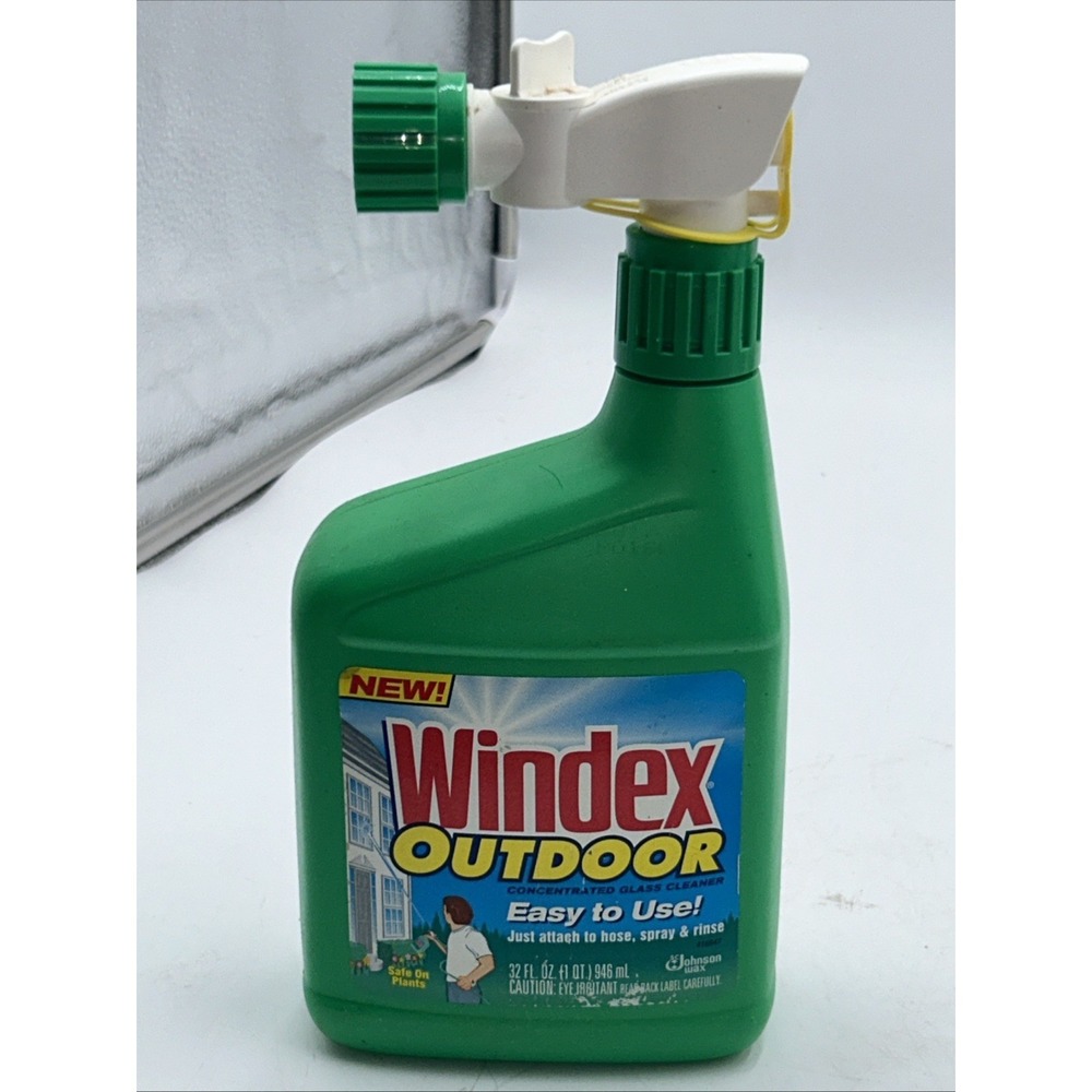 Discontinued Windex Outdoor Window Glass Cleaner Concentrate 32 Oz New Old Stock